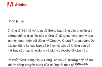 Người dùng Việt dùng Adobe bản quyền vẫn bị khoá tài khoản